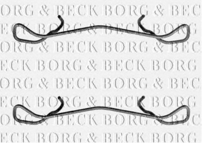 BORG & BECK bbk1170 -  Комплектующие, колодки дискового тормоза